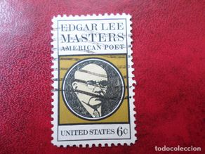 Sellos: -estados unidos, 1970, edgar lee masters, Yvert 899
